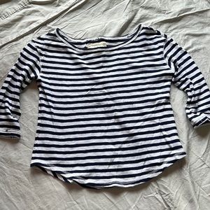 Aerie stripped boatneck shirt